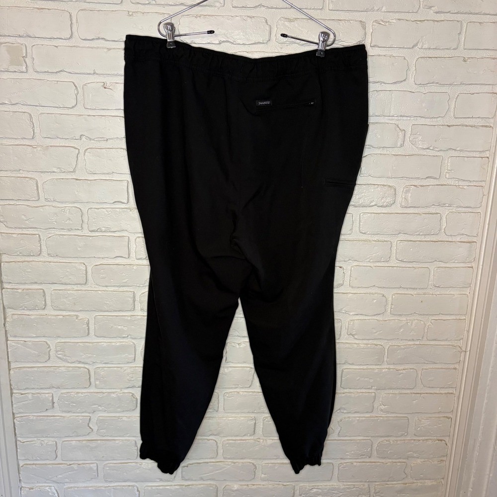 Jaanuu top and jogger pants scrub set black women's size 1X - Picture 5 of 6